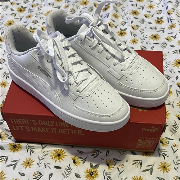 NWT Puma Men's Classic White Caven 2.0 Sneakers - Picture 4 of 8